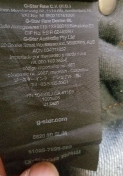 G-Star Raw 5620 3D Slim Legs Jeans In Washed Indigo Size 30/32 - Picture 3 of 13